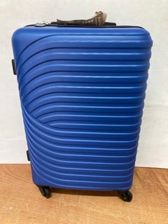 HARDSHELL BLUE SUITCASE