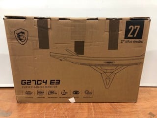 MSI 27" CURVED GAMING MONITOR MODEL: G27C4 E3 (POWER FAULT)