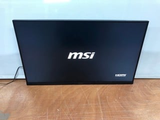 MSI 27" GAMING MONITOR MODEL: MAG274UPF E2 (POWERS ON)