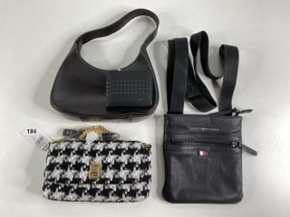 TOMMY HILFIGER MENS SIDE BAG + 2 X WOMENS HANDBAGS