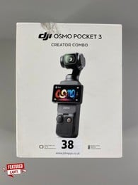 DJI OSMO POCKET 3 CREATOR COMBO HANDHELD GIMBAL CAMERA IN BLACK: MODEL NO PP-101 (WITH BOX(NO CHARGER) RRP£619.00  [JPTN41713]