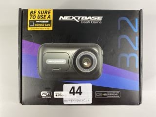 NEXTBASE 322 GW DASH CAMERA IN BLACK. (WITH BOX & ACCESSORIES)  [JPTN41717]