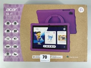 ACER 10.1" TABLET FOR KIDS 32GB TABLET WITH WIFI IN GREY: MODEL NO ACTABKPU10124 (WITH BOX & ACCESSORIES)  [JPTN41493]