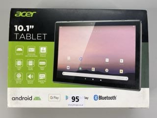 ACER 10.1" 32GB TABLET WITH WIFI IN GREY: MODEL NO ACTAB1021 (WITH BOX(NO CHARGER))  [JPTN41739]