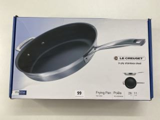 LE CREUSET 3-PLY STAINLESS STEEL FRYING PAN