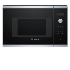 BOSCH SERIE 4  BUILT IN MICROWAVE - STAINLESS STEEL MODEL: BFL523MS0B RRP: £399 (IN PACKAGING)