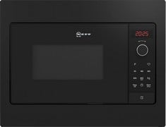 NEFF N30 38CM HIGH, BUILT IN SMALL MICROWAVE - BLACK MODEL: HLAWG25S3B RRP: £399 (IN PACKAGING)