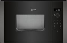 NEFF N50 38CM HIGH, BUILT IN SMALL MICROWAVE - GRAPHITE GREY MODEL: HLAWD23G0B RRP: £469 (IN PACKAGING)