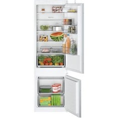 BOSCH SERIES 2 177CM HIGH 70/30 INTEGRATED FRIDGE FREEZER WITH SLIDING DOOR FIXING KIT MODEL: KIV87NSE0G RRP: £699 (POWERS ON)