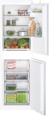 BOSCH SERIES 2 177CM HIGH 50/50 INTEGRATED FRIDGE FREEZER WITH SLIDING DOOR FIXING KIT MODEL: KIN85NSE0G RRP: £799 (IN PACKAGING)