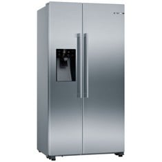 BOSCH SERIES 6 AMERICAN SIDE BY SIDE 178.7 X 90.8 CM BRUSHED STEEL ANTI-FINGERPRINT MODEL: KAD93AIERG RRP: £1,499 (IN PACKAGING)