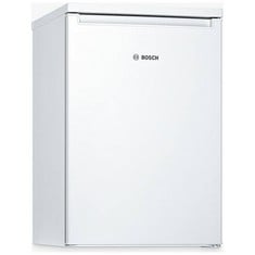 BOSCH UNDERCOUNTER FRIDGE - WHITE MODEL: KTR15NWECG RRP: £299 (POWERS ON)