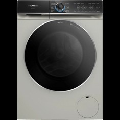 SIEMENS IQ700 FREESTANDING WASHING MACHINE, 10KG LOAD, 1600RPM SPIN, SILVER INOX MODEL: WG56B2ATGB RRP: £1,049 (POWERS ON)