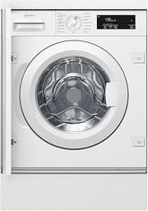 NEFF INTEGRATED WASHING MACHINE, 8KG LOAD, 1400RPM SPIN, WHITE MODEL: W543BX2GB RRP: £799 (POWERS ON)