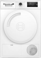 BOSCH SERIES 4 8KG CONDENSER TUMBLE DRYER - WHITE MODEL: WTN83202GB RRP: £449 (IN PACKAGING)