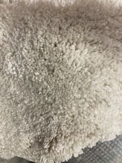 WHITE SHAG TEXTURE SUPER SOFT FIBRE CARPET (4M)