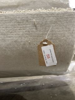 OFF WHITE SHAG TEXTURED SOFT FIBRE CARPET(4M)