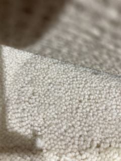 WHITE SHAG TEXTURE SOFT FIBRE CARPET (5M)