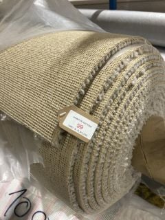 BEIGE TEXTURED MEDIUM FIBRE CARPET (4M)