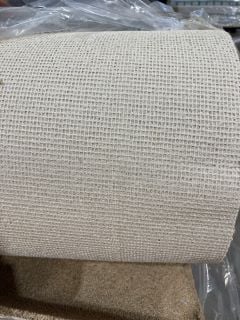 BEIGE TEXTURED SOFT FIBRE CARPET (4M)