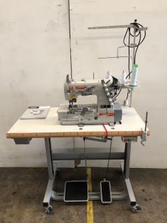 SIRUBA MODEL F007 K INDUSTRIAL SEWING MACHINE TO INCLUDE CHAIR