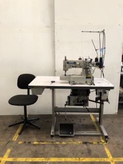 BROTHER MODEL FD3-B257 INDUSTRIAL SEWING MACHINE TO INCLUDE CHAIR