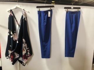 1X BIJOU BOUDOIR NYA DRESS SUMMER FLORAL ONE SIZE X2 FRENCH CONNECTION ECHO TROUSERS COLBALT BLUE SIZE 8