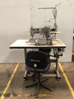 BROTHER MODEL FD3-B257-051-8 INDUSTRIAL SEWING MACHINE TO INCLUDE CHAIR