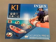 INTEX KAYAK INFLATABLE KAYAK EXCURSION PRO PADDLE + INFLATOR.