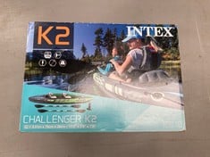 INTEX 68306 - CHALLENGER K2 INFLATABLE KAYAK & 2 PADDLES - 351 X 76 X 38 CM.