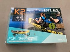 INTEX ADULT INFLATABLE KAYAK EXPLORER K2 FOR 2 PERSONS (68307).