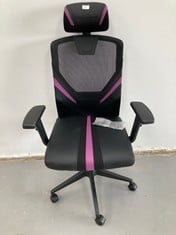 GAMING CHAIR MARS GAMING BLACK AND PINK .