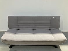 SOFA BED GREY COLOUR AND BLACK LEGS (BROKEN).