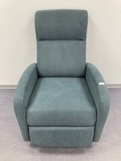 SELF RECLINING CHAIR GREEN COLOUR .