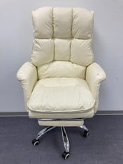 ERGONOMIC DESK CHAIR OFF-WHITE COLOUR (DIRTY).