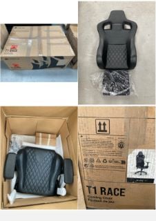 CORSAIR GAMING T1 RACE CHAIR BLACK (INCOMPLETE).