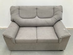 GREY TWO-SEATER ARMCHAIR (DIRTY AND INCOMPLETE) .