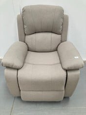 SELF RECLINING CHAIR BEIGE COLOUR CONTROL .