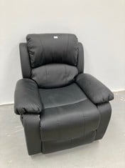 ASTAN HOME HYDROMASSAGE ARMCHAIR BLACK LEATHER (WITH SCRATCHES).