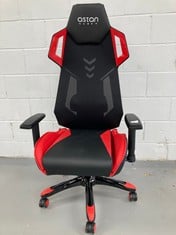 GAMING CHAIR ASTAN GAMER RED AND BLACK COLOUR.