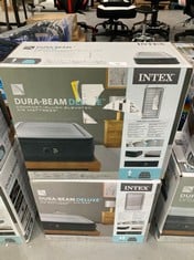 2 X INTEX DURA-BEAM DELUXE MATTRESSES 99CM X 1.91M X 46CM.