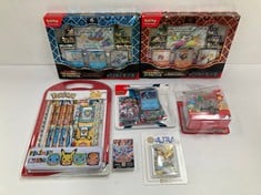 7 X POKÉMON ITEMS INCLUDING FLAGATOREX PREMIUM COLLECTION - LOCATION 18A.