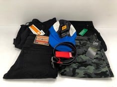 6 X BRANDED GARMENTS VARIOUS SIZES INCLUDING DIESEL BELT - LOCATION 52A.