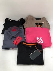 5 X HUGO BOSS GARMENTS VARIOUS MODELS AND SIZES INCLUDING SHIRT SIZE 36- LOCATION 52A.