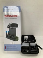 2 X TECHNOLOGY ITEMS INCLUDING VERTICAL SHELF FOR PS4 - LOCATION 24A.