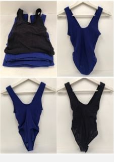 6 X UNDERWEAR OVERALLS VARIOUS SIZES BLACK AND ELECTRIC BLUE (TOTAL P.V.P. 384€) - LOCATION 37B.