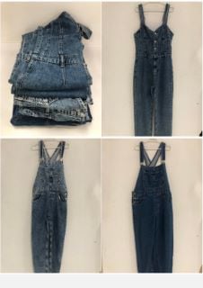 5 X DESIGNER DENIM OVERALLS VARIOUS MODELS AND SIZES (TOTAL P.V.P. 680€) - LOCATION 45B.