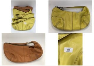 5 X TILE AND YELLOW DESIGNER BAGS (TOTAL P.V.P 200€) - LOCATION 46B.