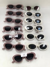 13 X DESIGNER GLASSES VARIOUS COLOURS (TOTAL P.V.P 130€) - LOCATION 34B.