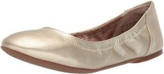 10 X ESSENTIALS BELIZE BALLERINAS WOMEN, GOLD, VARIOUS SIZES - LOCATION 26B.